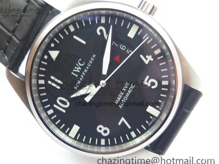 MIROTIME 0108 Affordable Mark XVII IW326501 FKF 1:1 Best Edition Black Dial on Black Leather Strap 7131